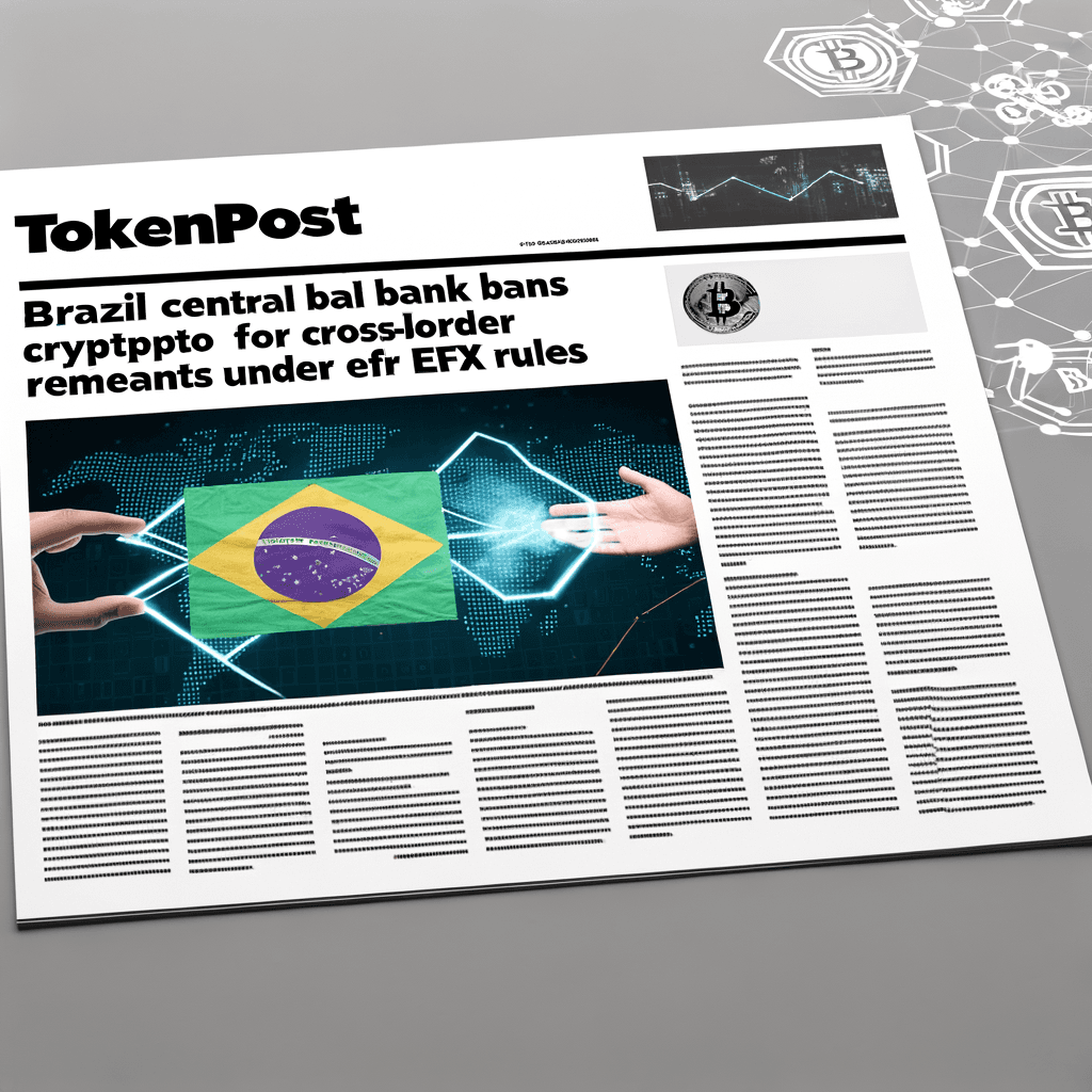 Brazil Central Bank Bans Crypto for Cross-Border Remittances Under New eFX Rules - TokenPost